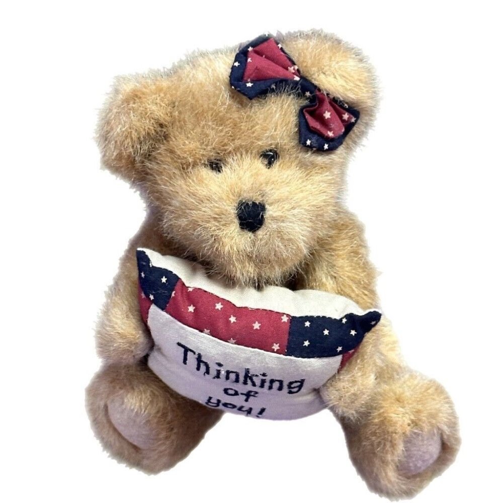 Boyds Bears Cher N. Hugs Thinking of You jointed plush teddy bear 8" VINTAGE - Picture 2 of 4